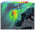 GRIB - Coloured Wind Vectors