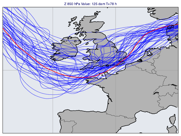GRIB - ENS Spaghetti Map