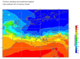 GRIB - Contour Shading and Positional Legend