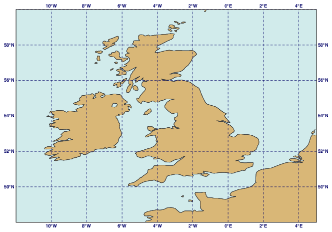 Map Grid Lines and Grid Labels