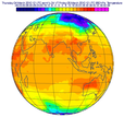 Rotating GEOS Globe Animated GIF