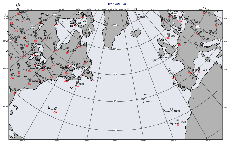 BUFR - TEMP Map