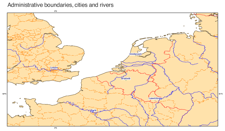 Boundaries, Cities and Rivers